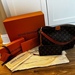 Louis Vuitton Graceful PM Purse w/ Matching Wallet